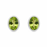 Arete Peridot Ovalado