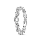 Anillo De Plata Con Circonia #6