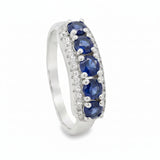 Anillo Camelia de Zafiro