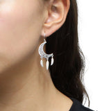 Arete Luna Atrapa Sueños de Plata