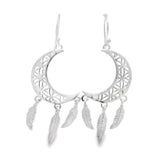 Arete Luna Atrapa Sueños de Plata