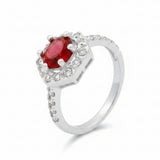 Anillo De Flor Con Circonias
