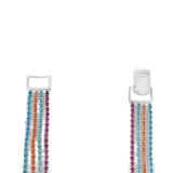 Pulsera Lluvia De Circonias Multicolor