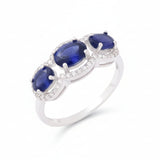 Anillo de Piedras Naturales con Circonia