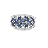 Anillo de Piedras Preciosas con Circonia Zafiro / 6
