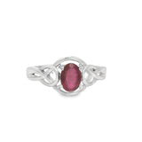 Anillo Solitario de Piedras Preciosas Zafiro / 6