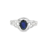 Anillo Solitario de Piedras Preciosas Zafiro / 6