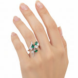 Anillo Nat de Piedras Preciosas con Circonia