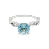 Anillo Agapando de Topacio Azul 6