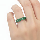 Anillo Crisantemo de Esmeralda Esmeralda / 6