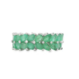 Anillo Crisantemo de Esmeralda