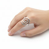 Anillo de Espiral de Plata 7