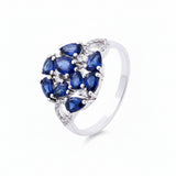 Anillo De Plata Con Piedra Natural