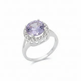 Anillo Aurora Con Circonias Blanco / 4