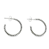 Arracada De Plata Con Bolitas