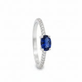 Anillo Eterno Zafiro Con Circonias