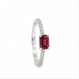 Anillo Eterno Rubí Con Circonias