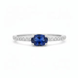 Anillo Eterno Zafiro Con Circonias