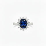 Anillo Dama Zafiro y Circonias