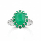 Anillo Ovalado Esmeralda Esmeralda / 6