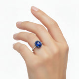Anillo Ovalado Zafiro