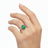 Anillo Ovalado Esmeralda Esmeralda / 6