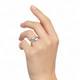 Anillo Orquídea de Topacio Azul 8