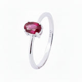 Anillo Solitario Piedra Natural