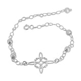 Pulsera con Dije de Nudo de Bruja