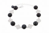 Pulsera Flor con Perla y Circonia