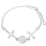 Pulsera Cruz y San Benito de Plata
