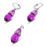 Juego Cristal De Plata Fiusha