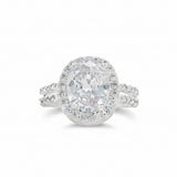 Anillo Redondo con Circonia Blanco / 5