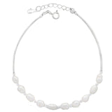 Pulsera en Plata con Perlas