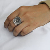 Anillo Brújula de Plata 9