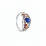 Anillo De Piedra Natural Turmalina Con Zafiro 7