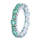 Anillo Churumbela De Plata Con Piedras Preciosas