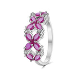 Anillo de Aros de Piedra Natural
