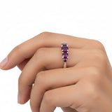 Anillo De Plata Con Piedras Preciosas
