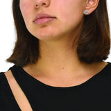 Aretes Ojo Y Corazón De Plata