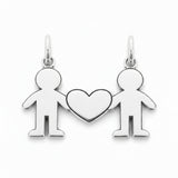 Dije De Niños Sosteniendo Un Corazón