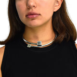 Gargantilla Plata Cubos