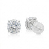 Aretes Celeste Stud de Diamante Corte Redondo 1.06ct, Oro 10K