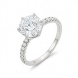 Anillo Camile Solitario de Diamantes Lab Corte Redondo 1.84ct, Oro 14K