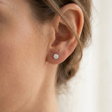 Aretes Simona Stud de Diamantes Corte Redondo 2.09ct, Oro 14K