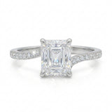 Anillo Isadora Solitario de Diamantes Lab Corte Cojín 1.71ct, Oro 14K