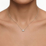 Collar Renée de Diamante Lab Corte Esmeralda 1.01ct, Oro 14K