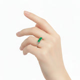 Anillo Esmeralda Gema Del Mar