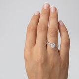 Anillo Adriana de Diamantes Corte Cojín 1.38ct, Oro 14K