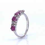 Anillo De Plata Con Piedras Preciosas